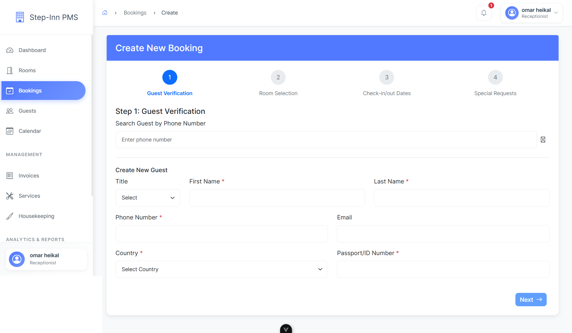 Step-Inn Hotel Management System - Image 4
